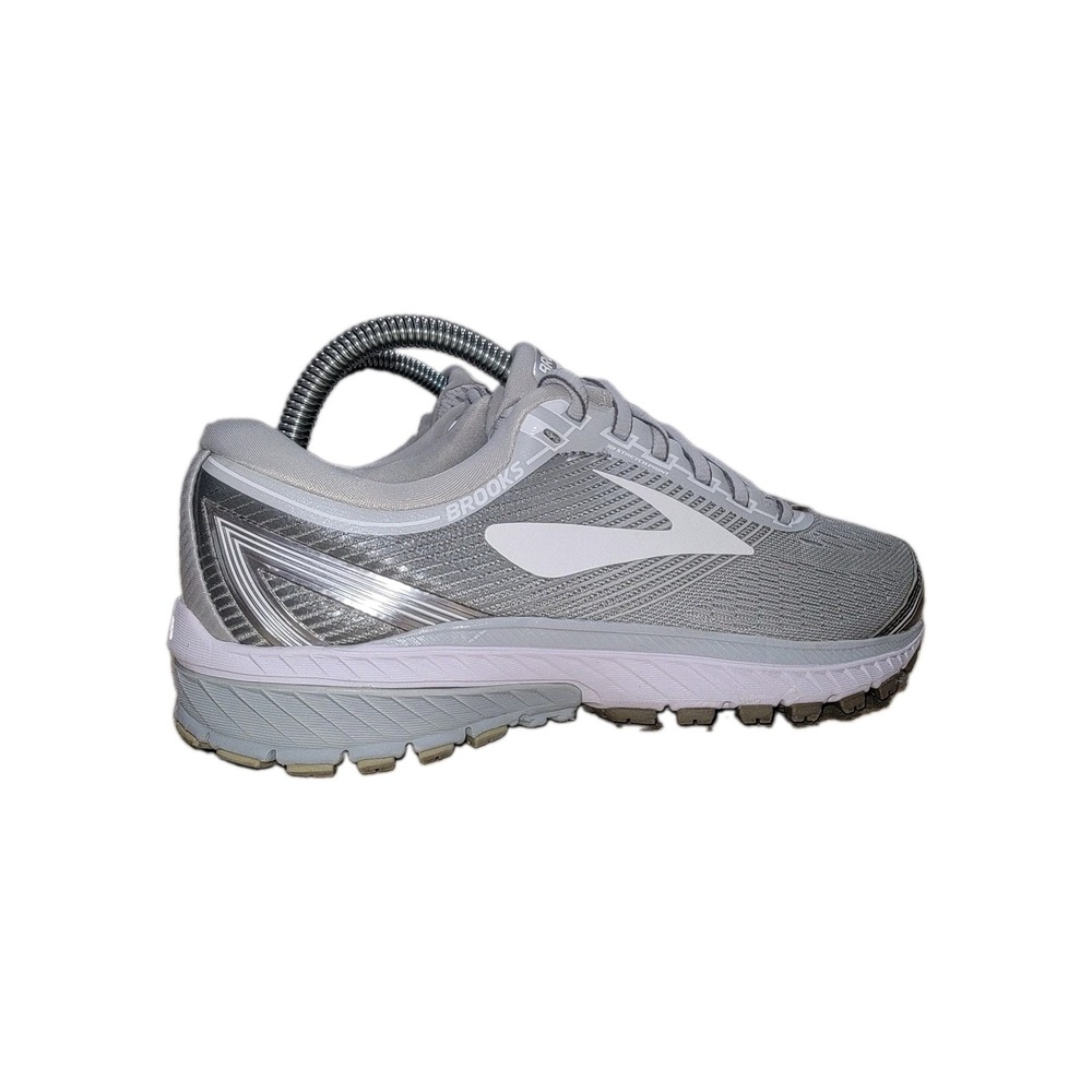 Brooks Ghost 10 Women's Size 7.5 B Running Shoes Silver White Running Shoes - Picture 3 of 12
